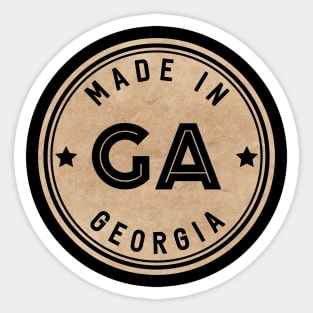 Made In Georgia GA State USA Sticker